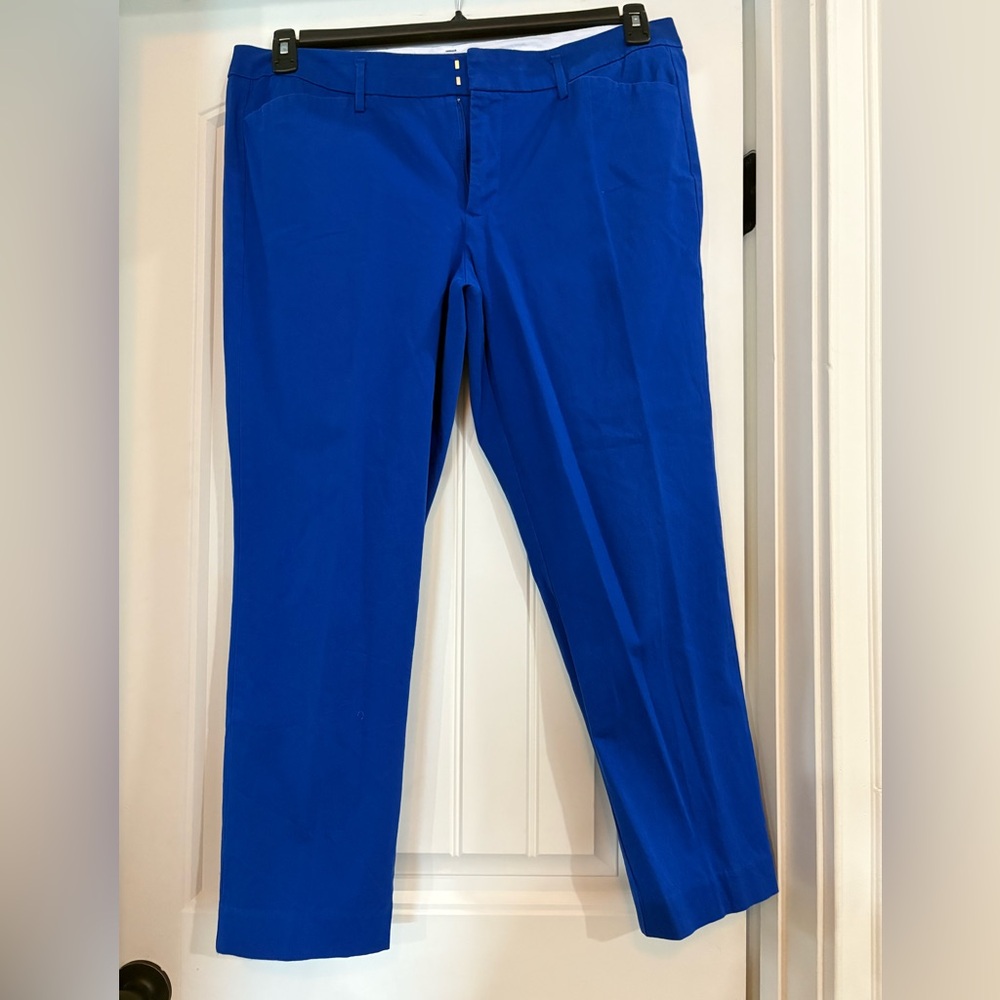 a.n.a Women's Bright Blue Straight Leg Pants